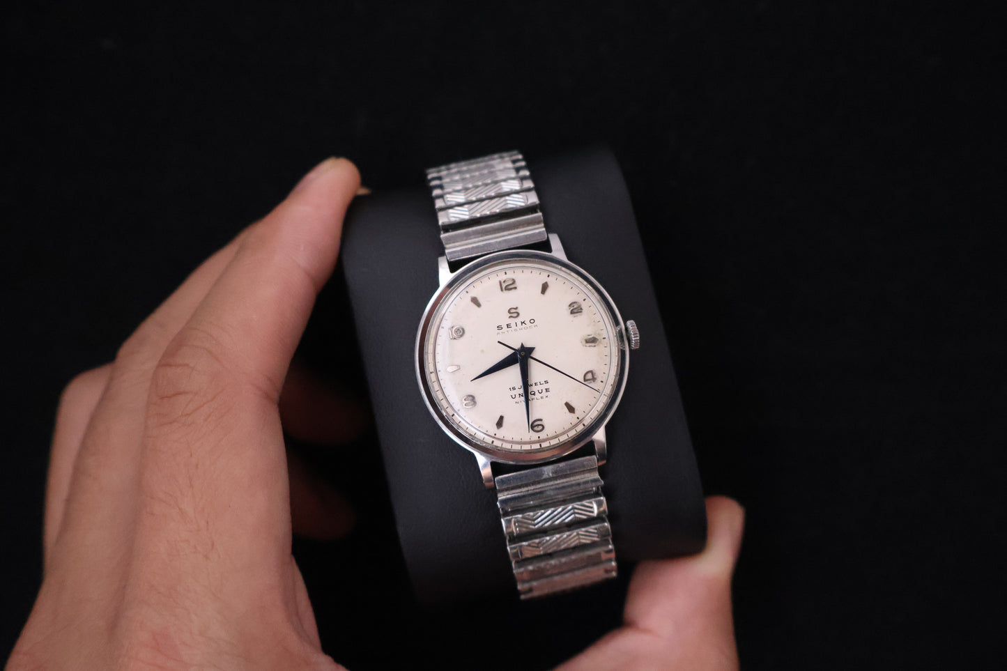 (SERVICED) Rare Vintage 1950s Seiko Unique Nivaflex 15 Jewels - U13050 Seikosha
