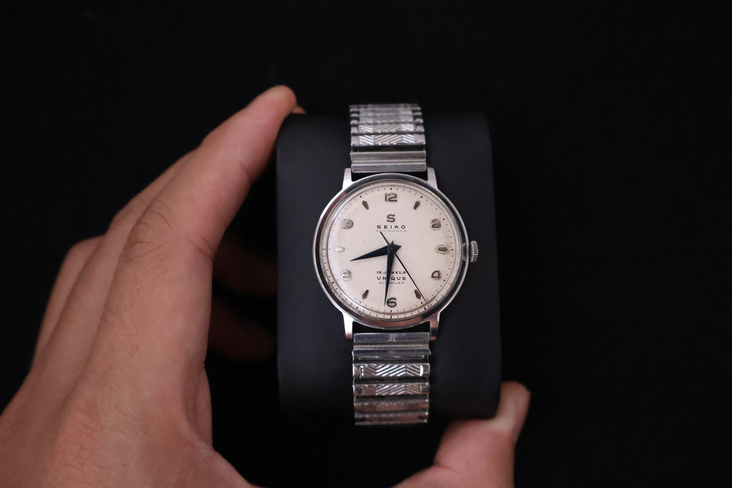 (SERVICED) Rare Vintage 1950s Seiko Unique Nivaflex 15 Jewels - U13050 Seikosha
