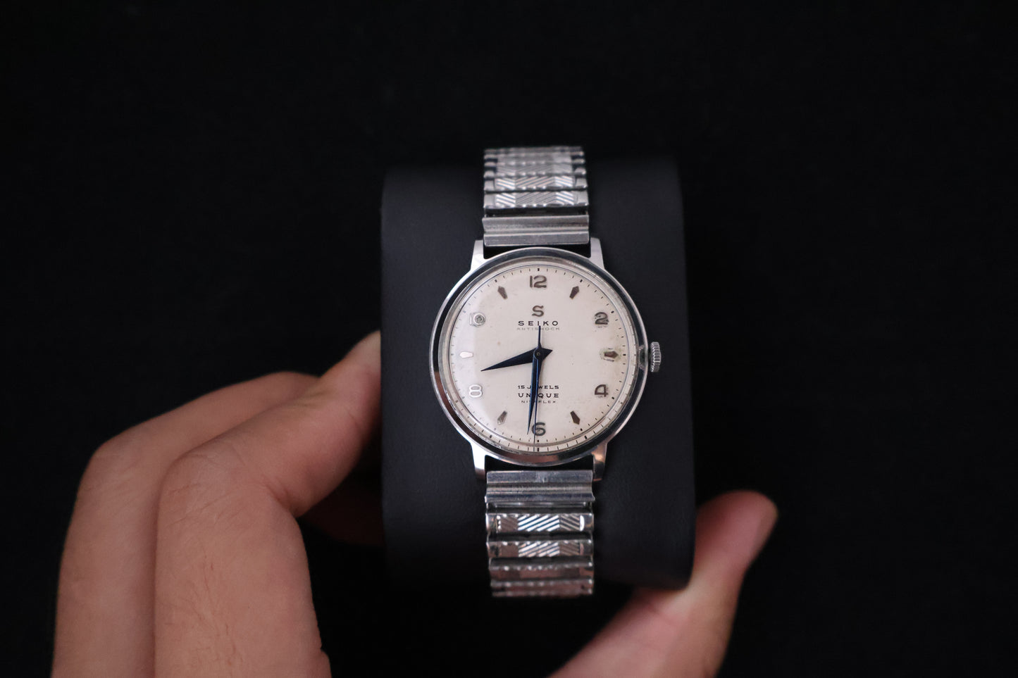 (SERVICED) Rare Vintage 1950s Seiko Unique Nivaflex 15 Jewels - U13050 Seikosha