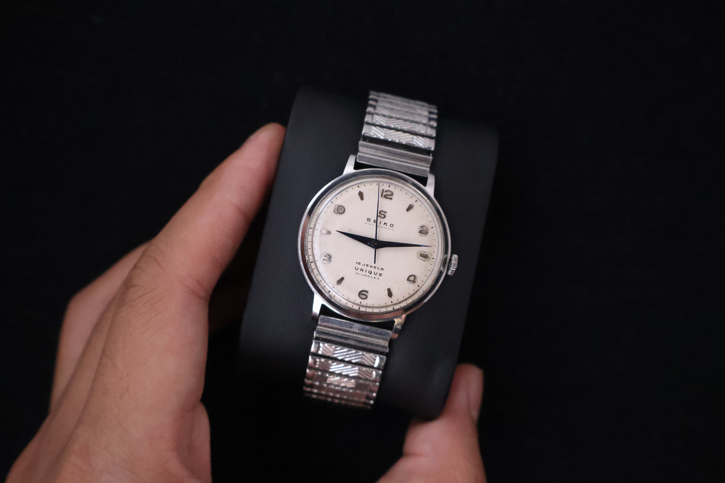 (SERVICED) Rare Vintage 1950s Seiko Unique Nivaflex 15 Jewels - U13050 Seikosha