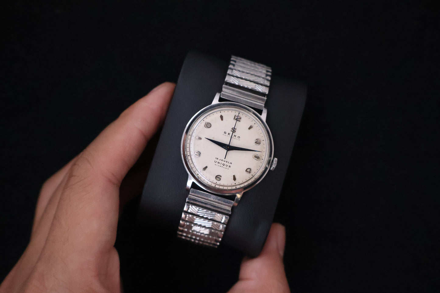 (SERVICED) Rare Vintage 1950s Seiko Unique Nivaflex 15 Jewels - U13050 Seikosha