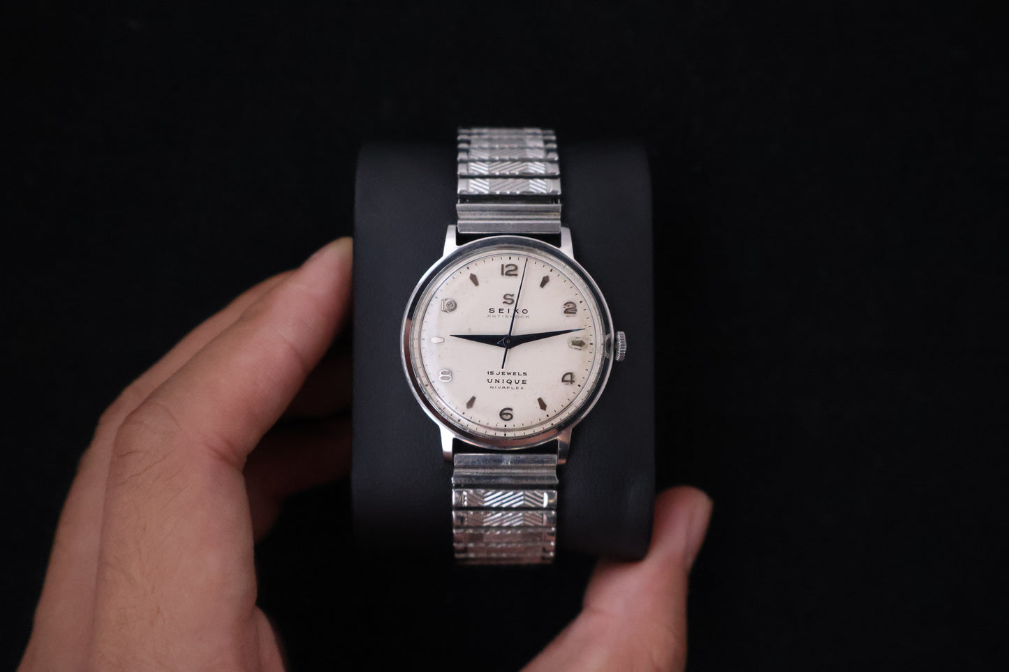(SERVICED) Rare Vintage 1950s Seiko Unique Nivaflex 15 Jewels - U13050 Seikosha