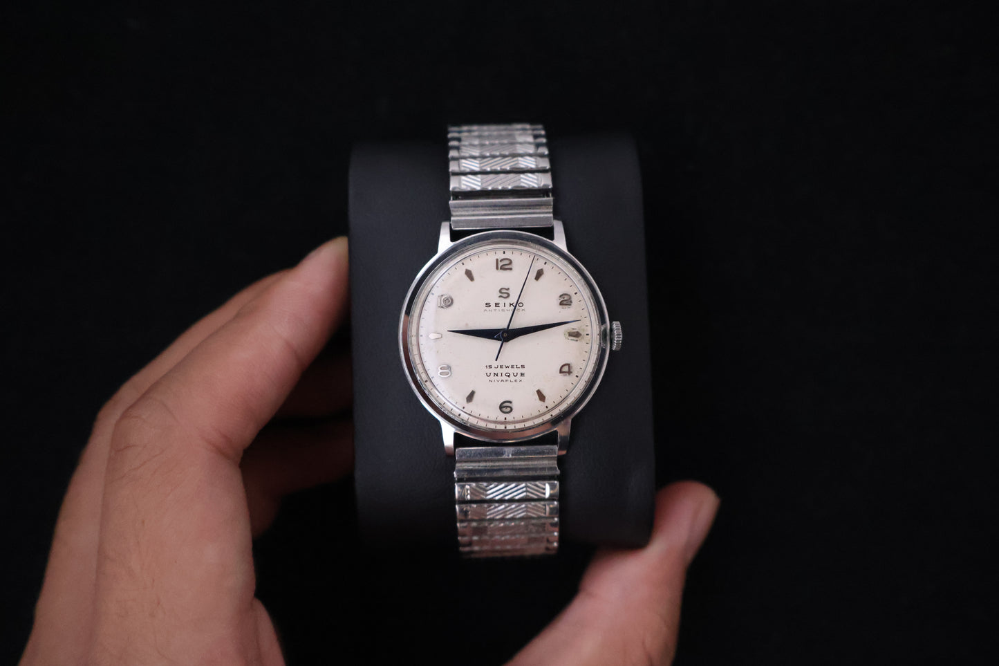 (SERVICED) Rare Vintage 1950s Seiko Unique Nivaflex 15 Jewels - U13050 Seikosha