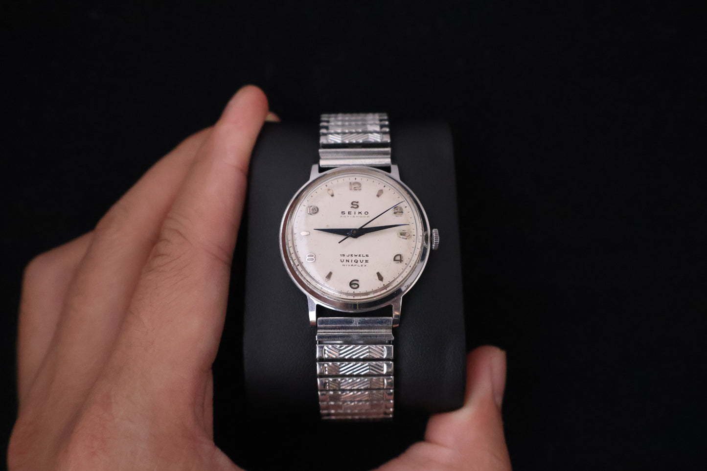 (SERVICED) Rare Vintage 1950s Seiko Unique Nivaflex 15 Jewels - U13050 Seikosha
