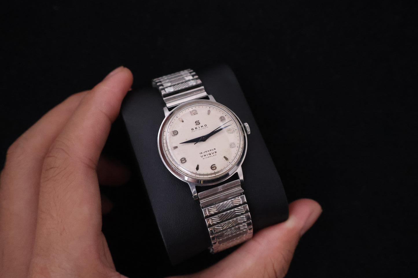 (SERVICED) Rare Vintage 1950s Seiko Unique Nivaflex 15 Jewels - U13050 Seikosha