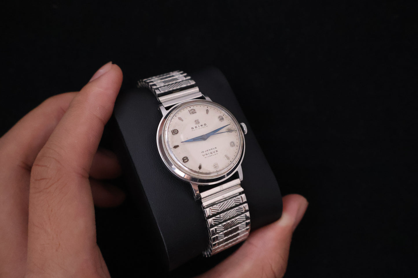 (SERVICED) Rare Vintage 1950s Seiko Unique Nivaflex 15 Jewels - U13050 Seikosha