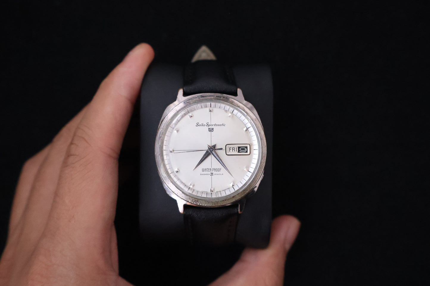 (SERVICED) Rare Vintage 1964 Seiko Sportsmatic 5 Diashock 21 Jewels 6619 - 7990