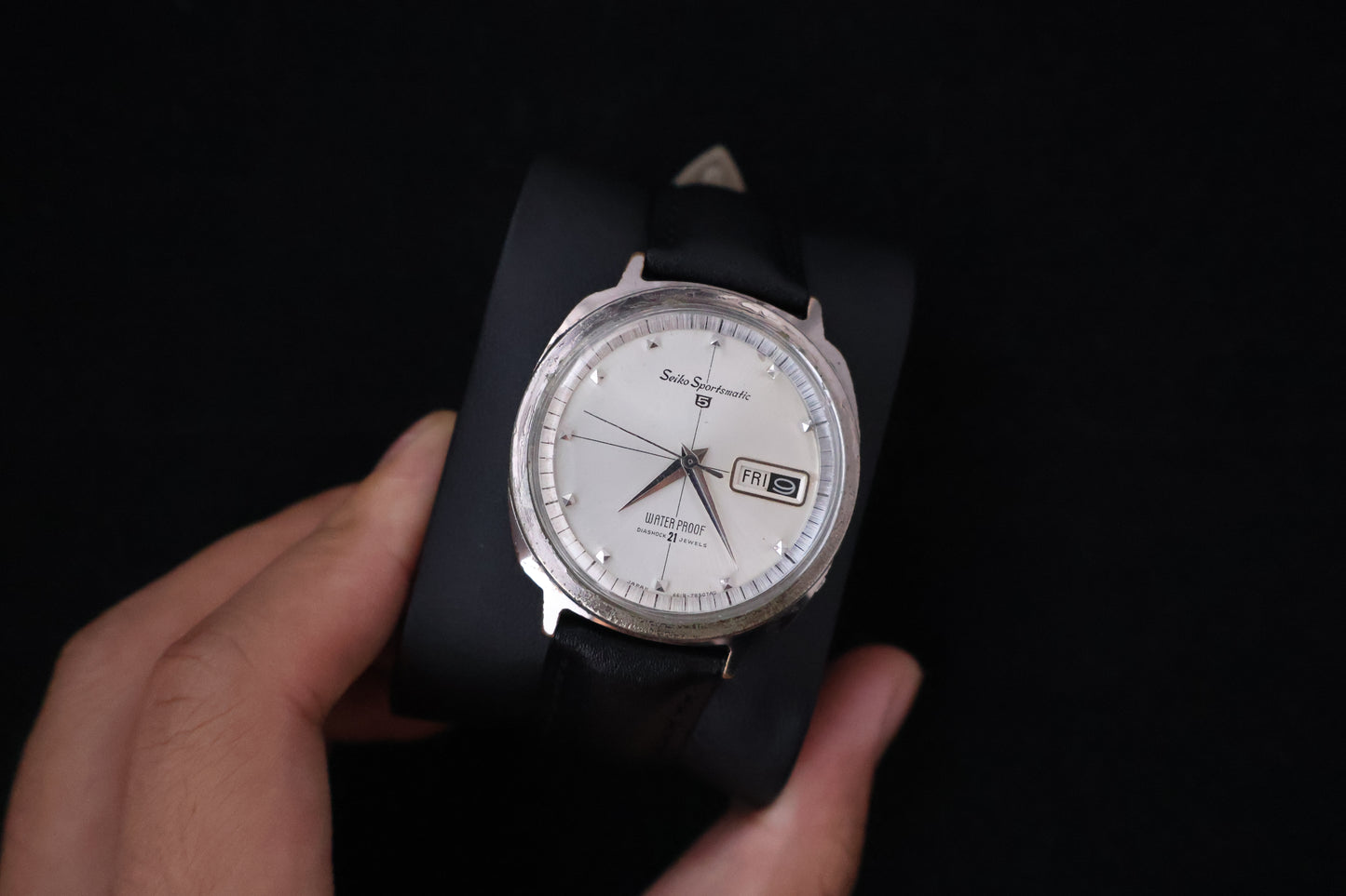 (SERVICED) Rare Vintage 1964 Seiko Sportsmatic 5 Diashock 21 Jewels 6619 - 7990