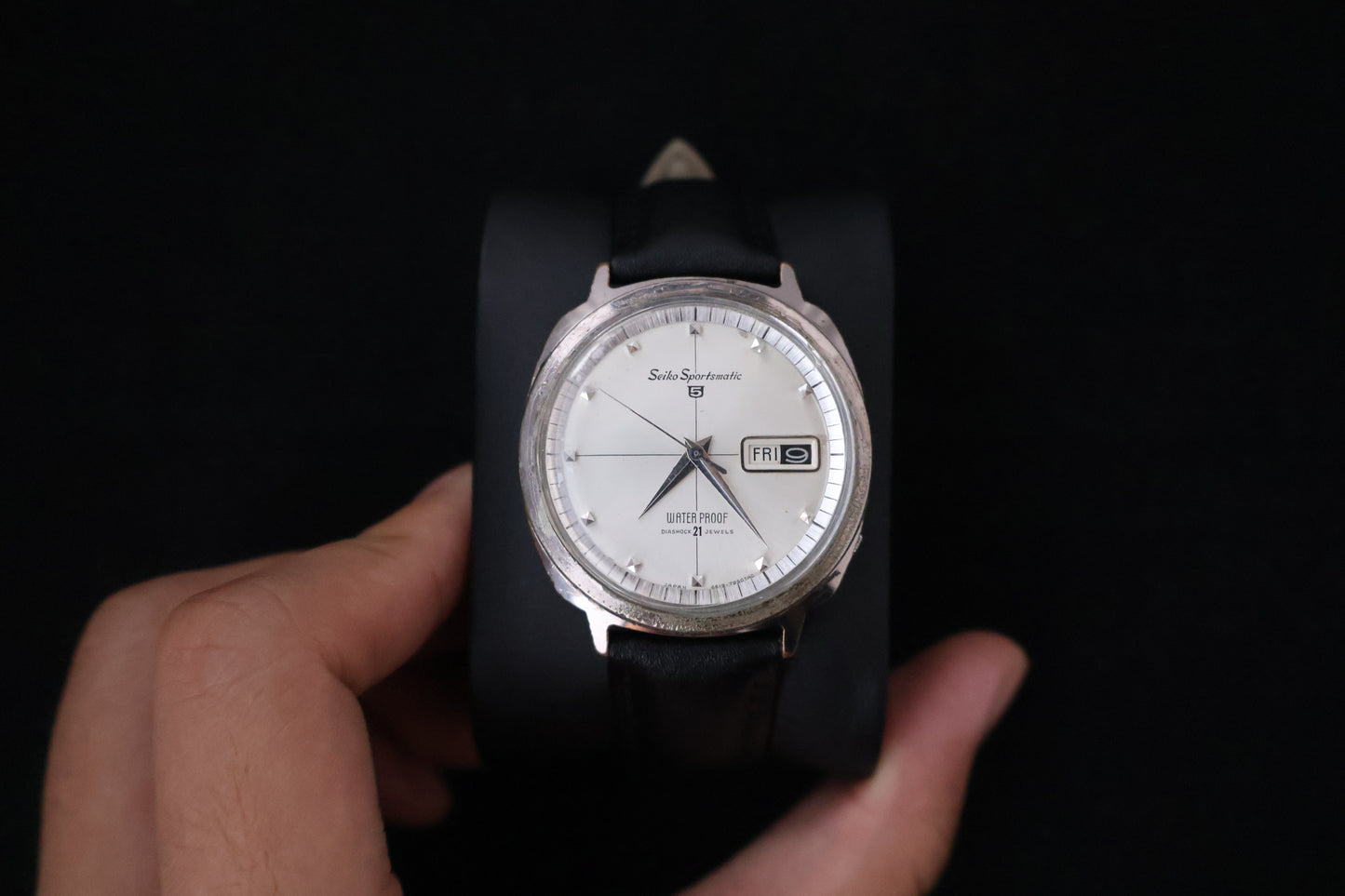 (SERVICED) Rare Vintage 1964 Seiko Sportsmatic 5 Diashock 21 Jewels 6619 - 7990