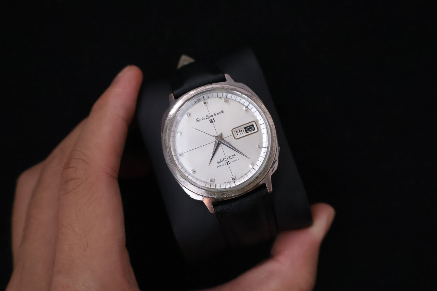 (SERVICED) Rare Vintage 1964 Seiko Sportsmatic 5 Diashock 21 Jewels 6619 - 7990