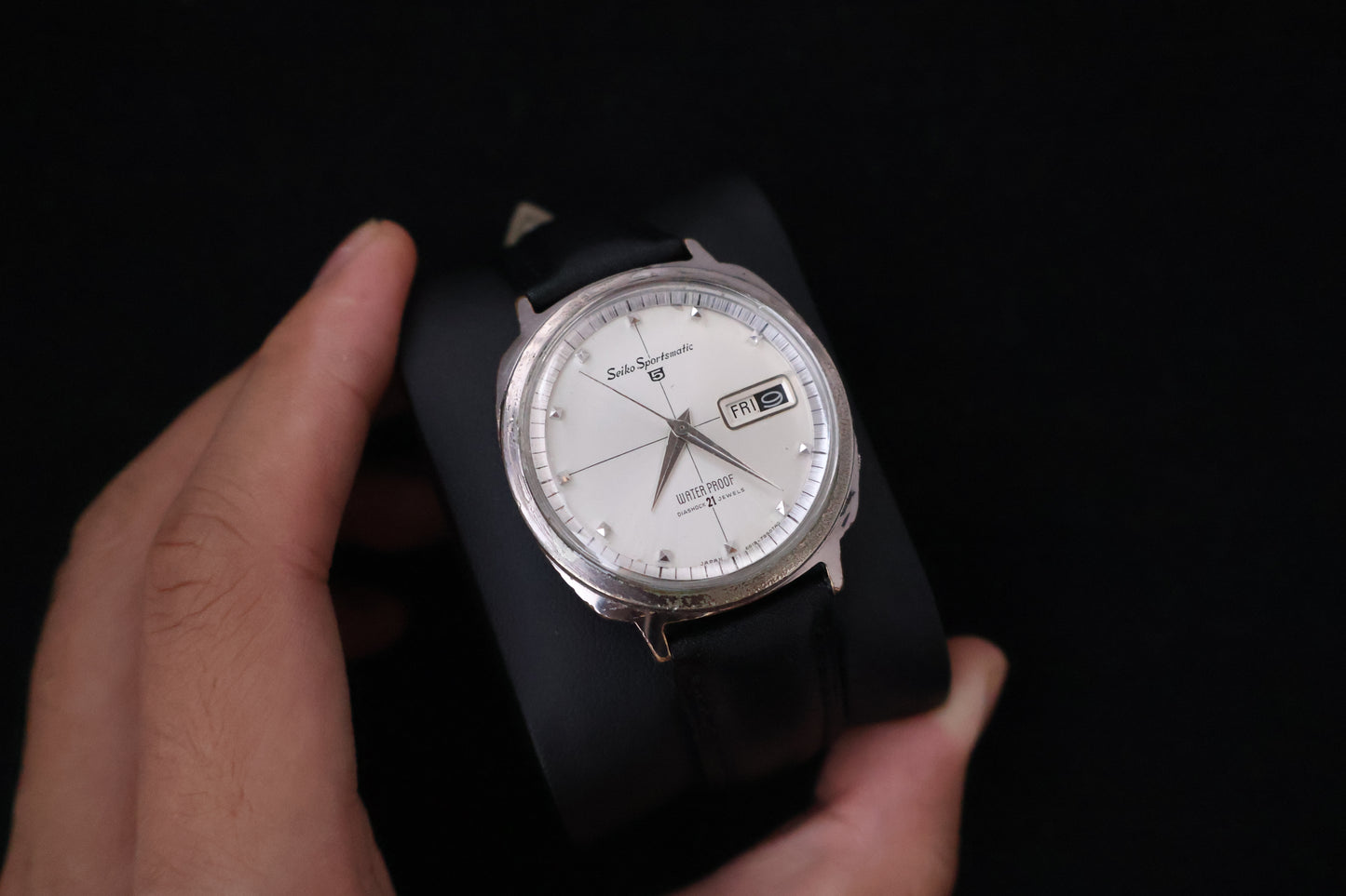 (SERVICED) Rare Vintage 1964 Seiko Sportsmatic 5 Diashock 21 Jewels 6619 - 7990