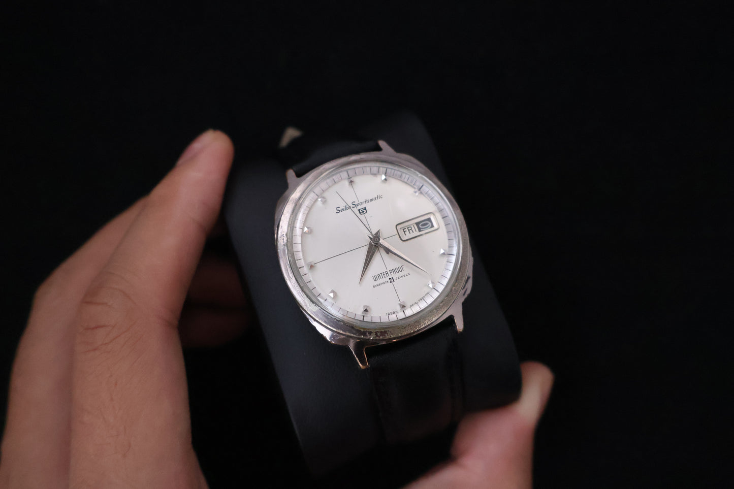 (SERVICED) Rare Vintage 1964 Seiko Sportsmatic 5 Diashock 21 Jewels 6619 - 7990