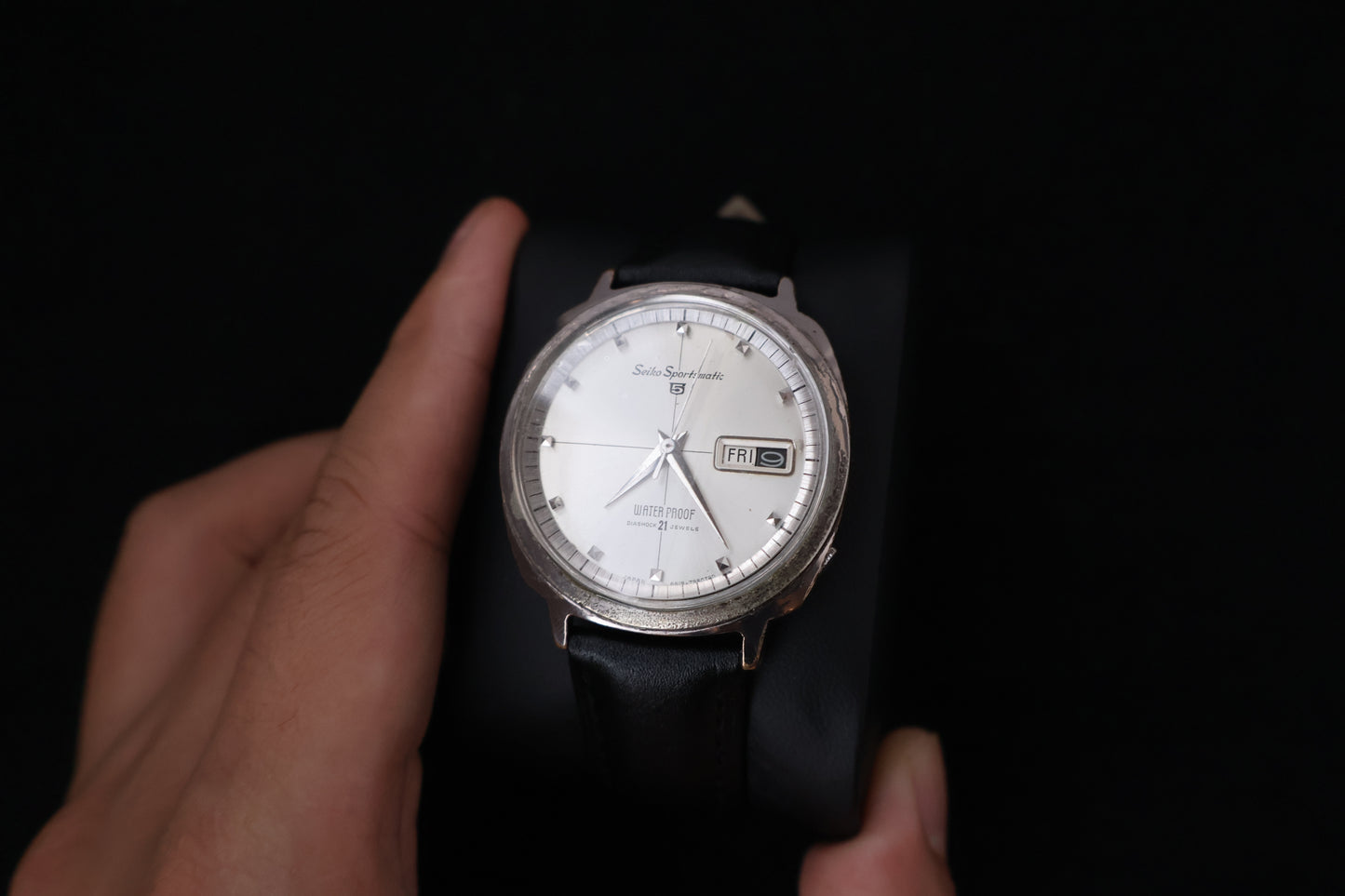 (SERVICED) Rare Vintage 1964 Seiko Sportsmatic 5 Diashock 21 Jewels 6619 - 7990