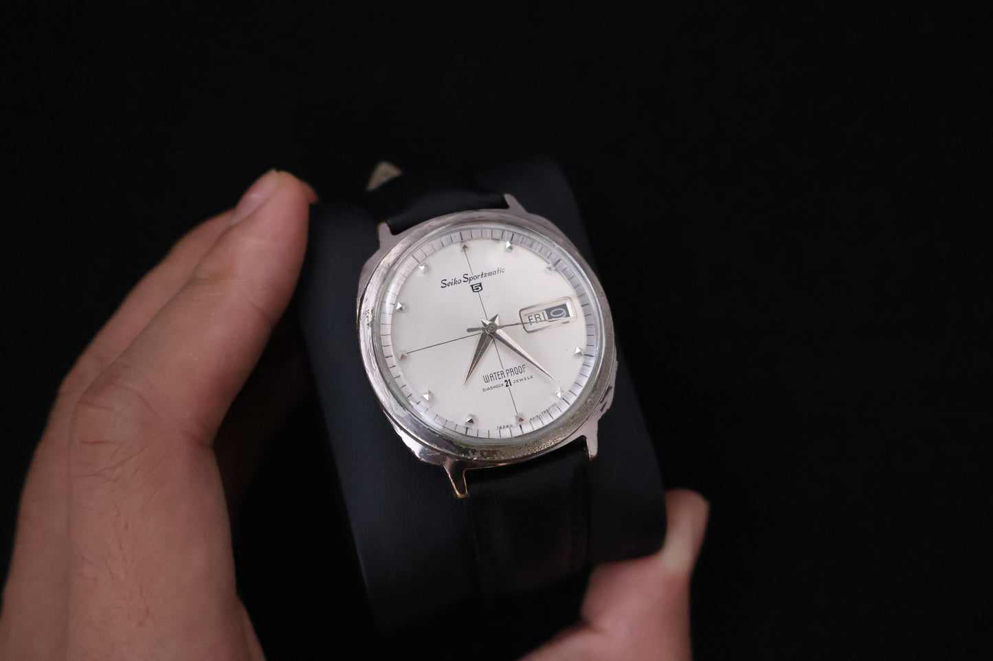 (SERVICED) Rare Vintage 1964 Seiko Sportsmatic 5 Diashock 21 Jewels 6619 - 7990