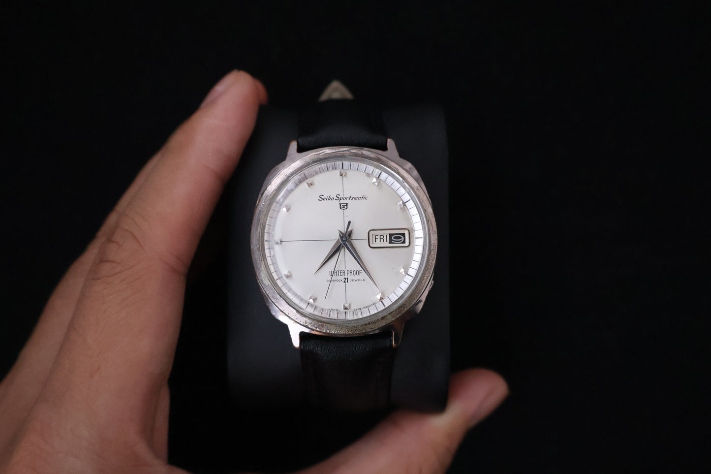 (SERVICED) Rare Vintage 1964 Seiko Sportsmatic 5 Diashock 21 Jewels 6619 - 7990
