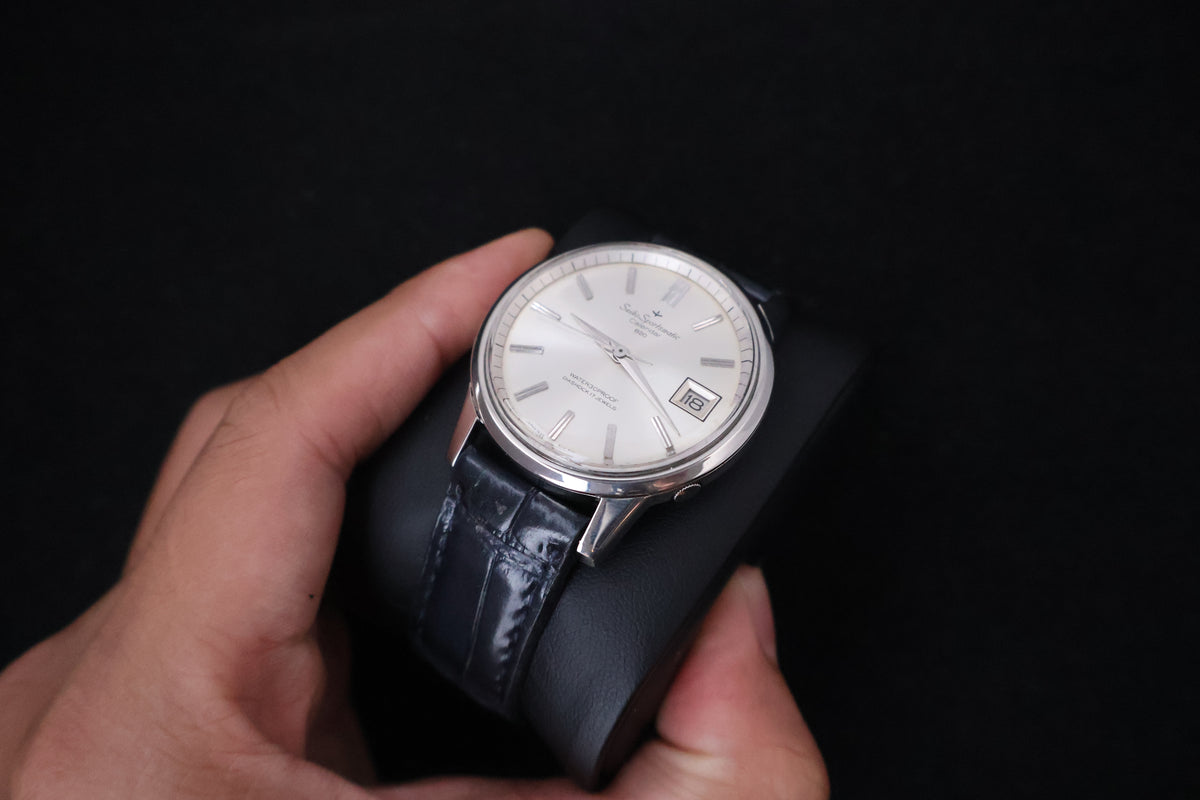 (SERVICED) Rare Vintage 1965 Seiko Sportsmatic Calendar 820 17 Jewels 7625-8961