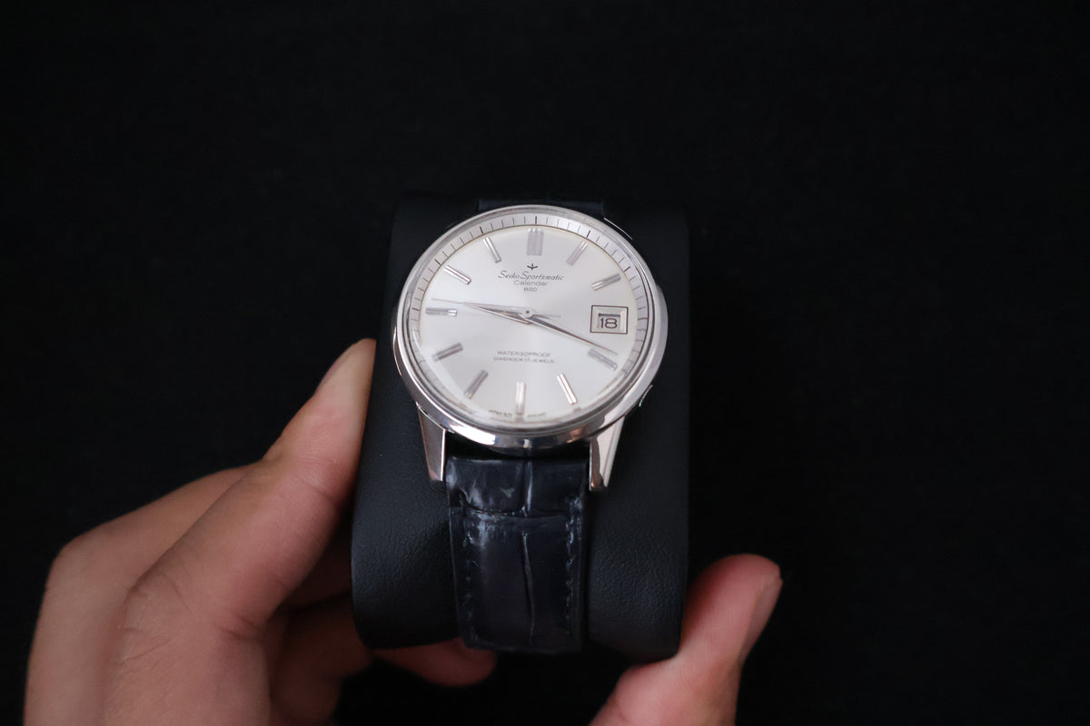 (SERVICED) Rare Vintage 1965 Seiko Sportsmatic Calendar 820 17 Jewels 7625-8961