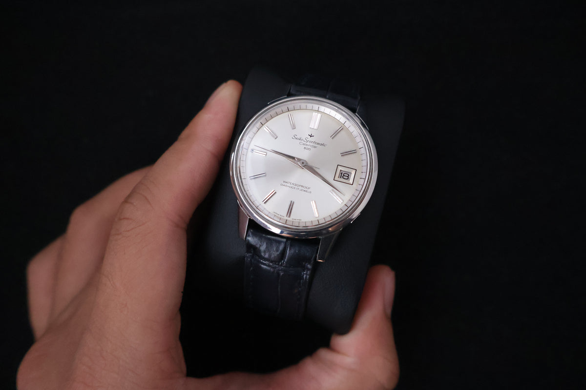 (SERVICED) Rare Vintage 1965 Seiko Sportsmatic Calendar 820 17 Jewels 7625-8961