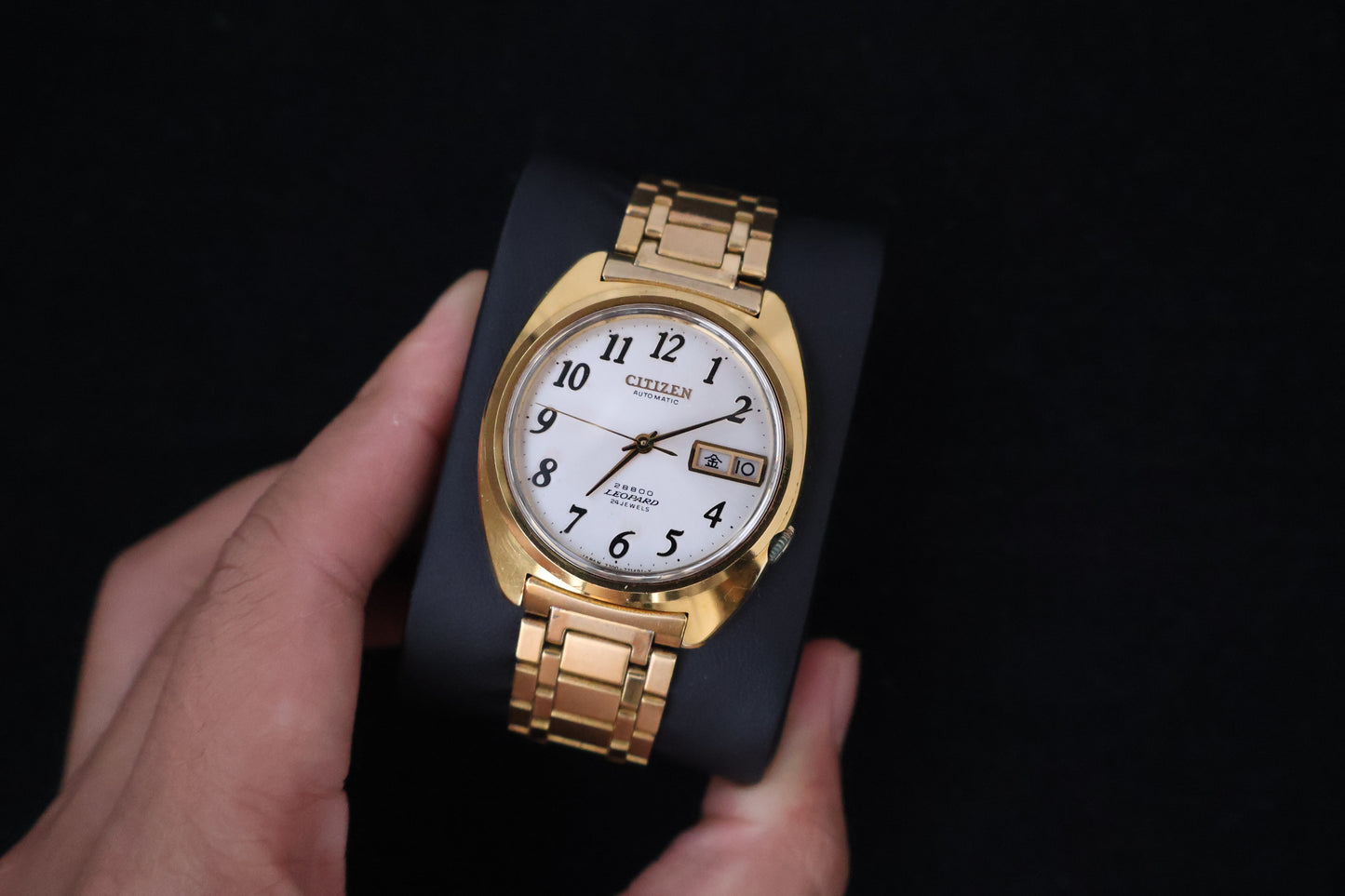 (SERVICED) Rare Vintage 1974 Citizen 28800 Leopard 24 Jewels - 7700-771491-Y