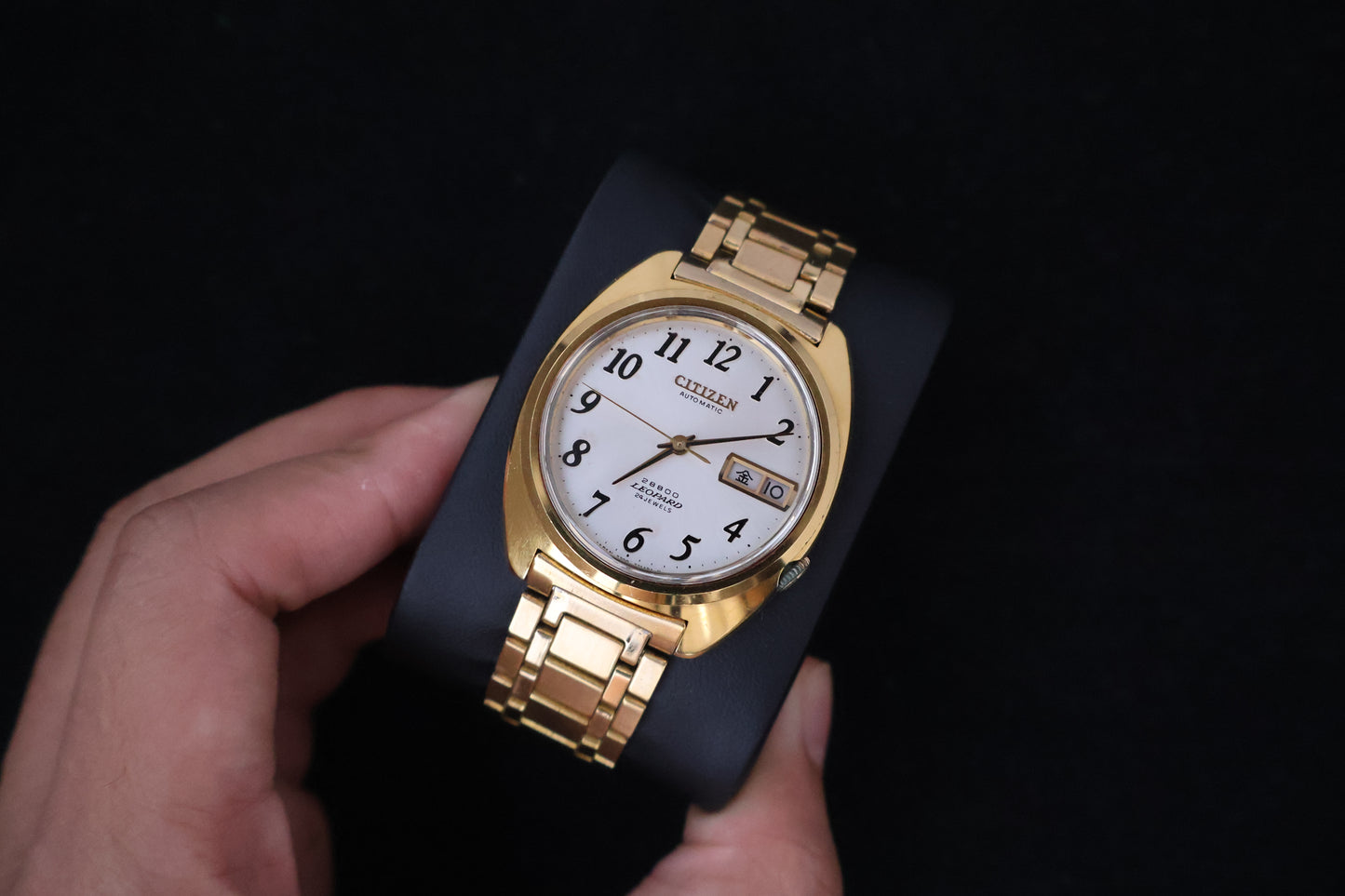 (SERVICED) Rare Vintage 1974 Citizen 28800 Leopard 24 Jewels - 7700-771491-Y