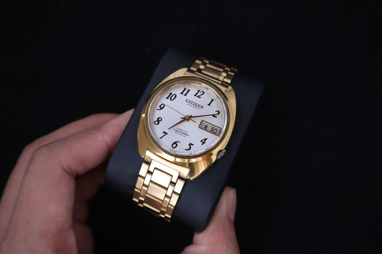 (SERVICED) Rare Vintage 1974 Citizen 28800 Leopard 24 Jewels - 7700-771491-Y