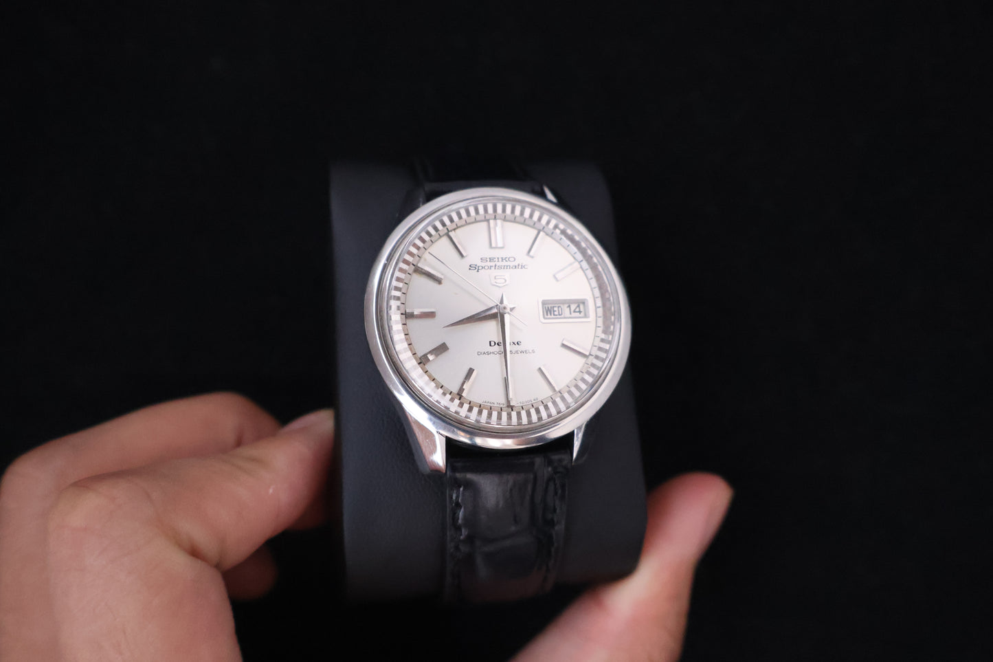 (SERVICED) Rare Vintage 1966 Seiko Sportsmatic 5 Deluxe 25 Jewels 7619-7060
