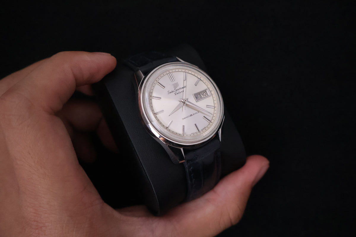 (SERVICED) Rare Vintage 1965 Seiko Sportsmatic 5 Deluxe 25 Jewels 7619-7010