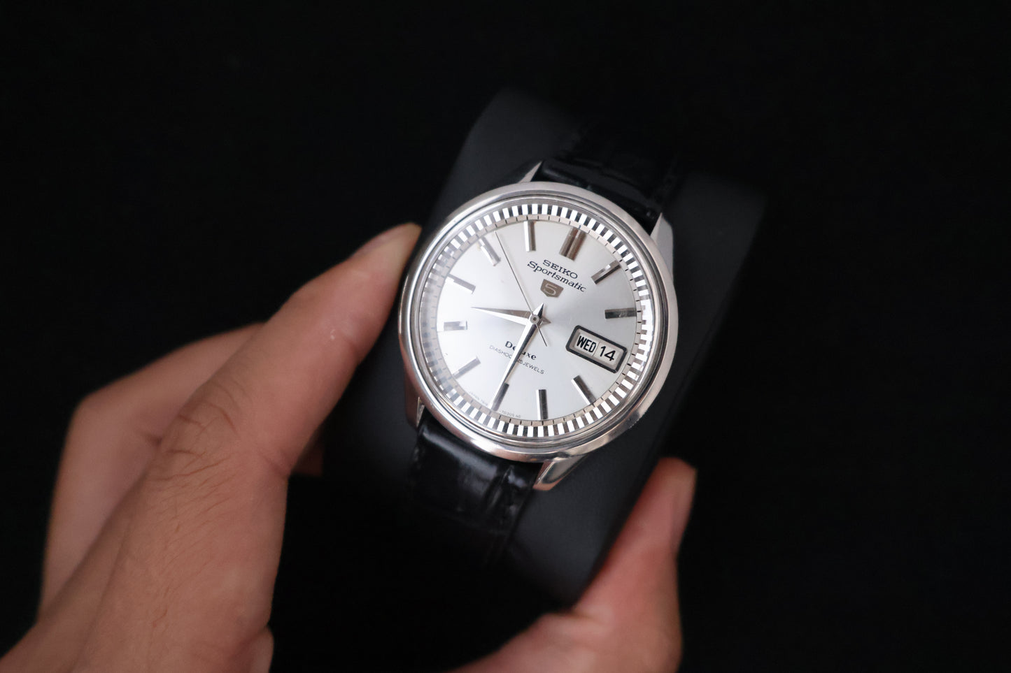 (SERVICED) Rare Vintage 1966 Seiko Sportsmatic 5 Deluxe 25 Jewels 7619-7060