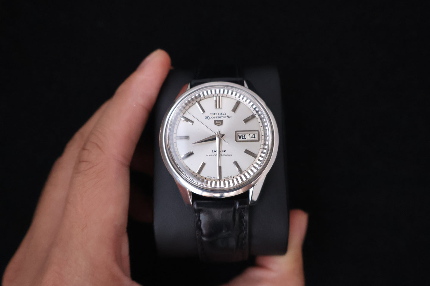 (SERVICED) Rare Vintage 1966 Seiko Sportsmatic 5 Deluxe 25 Jewels 7619-7060