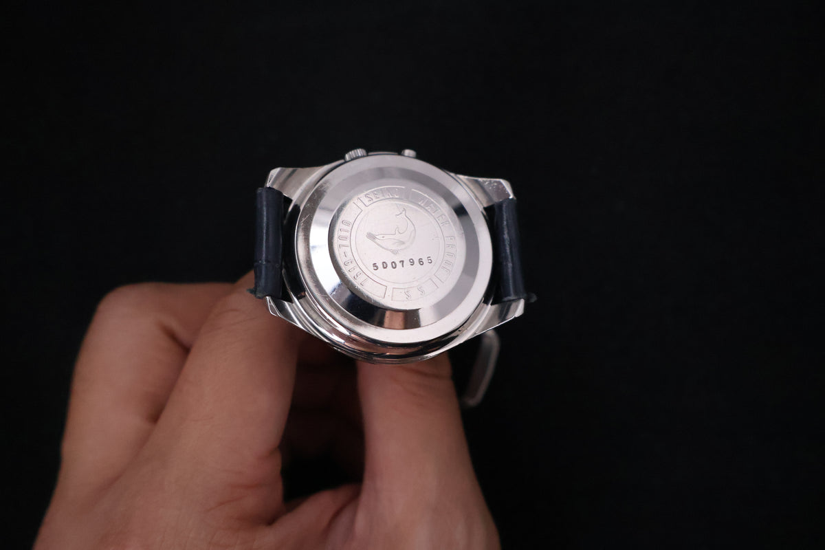 (SERVICED) Rare Vintage 1965 Seiko Sportsmatic 5 Deluxe 25 Jewels 7619-7010