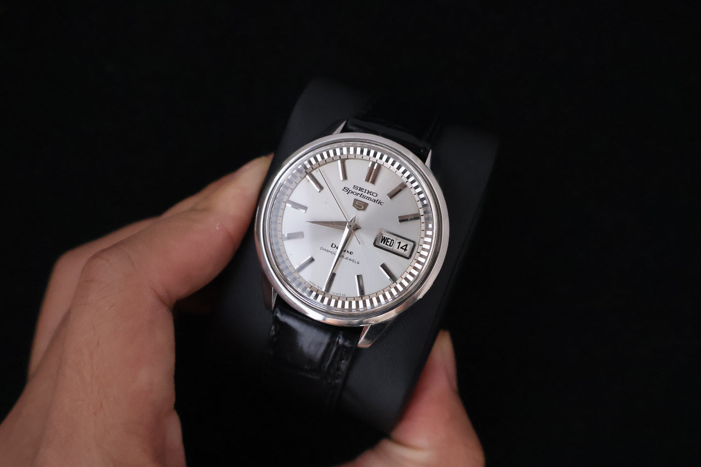 (SERVICED) Rare Vintage 1966 Seiko Sportsmatic 5 Deluxe 25 Jewels 7619-7060