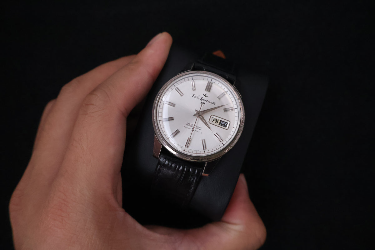 (SERVICED) Rare Vintage 1960s Seiko Sportsmatic 5 21 Jewels - Cal. 6619