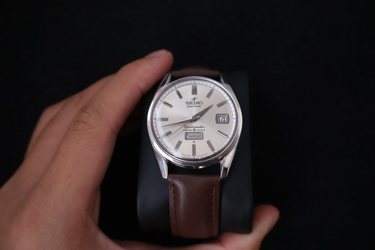 (SERVICED) Rare Vintage 1960s Seiko Seikomatic Weekdater 35 Jewels 6218-8970