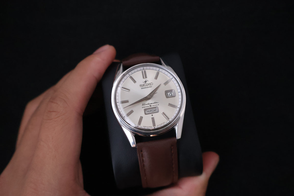 (SERVICED) Rare Vintage 1960s Seiko Seikomatic Weekdater 35 Jewels 6218-8970