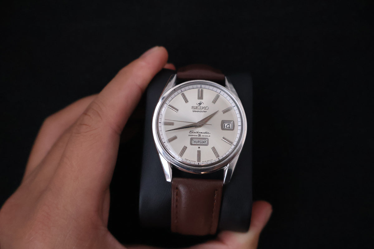 (SERVICED) Rare Vintage 1960s Seiko Seikomatic Weekdater 35 Jewels 6218-8970