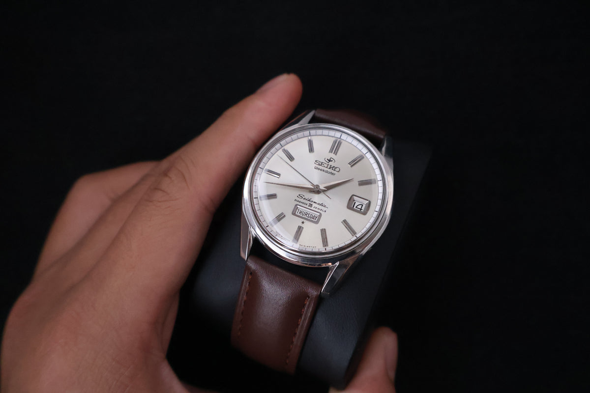 (SERVICED) Rare Vintage 1960s Seiko Seikomatic Weekdater 35 Jewels 6218-8970