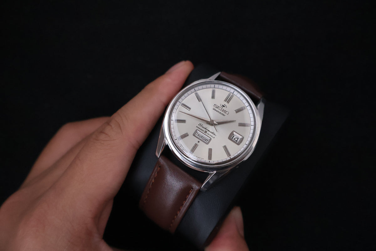 (SERVICED) Rare Vintage 1960s Seiko Seikomatic Weekdater 35 Jewels 6218-8970
