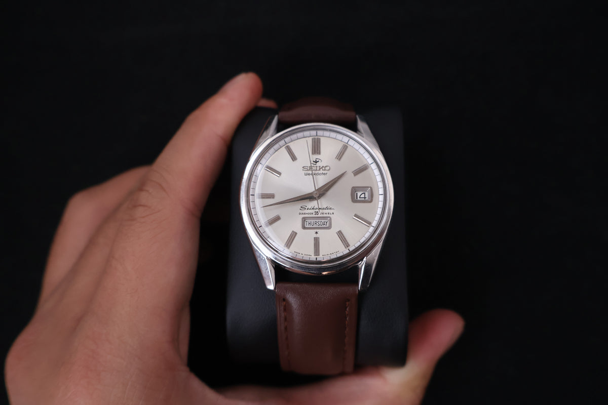 (SERVICED) Rare Vintage 1960s Seiko Seikomatic Weekdater 35 Jewels 6218-8970