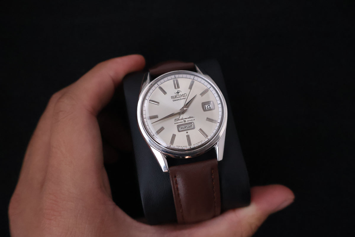 (SERVICED) Rare Vintage 1960s Seiko Seikomatic Weekdater 35 Jewels 6218-8970