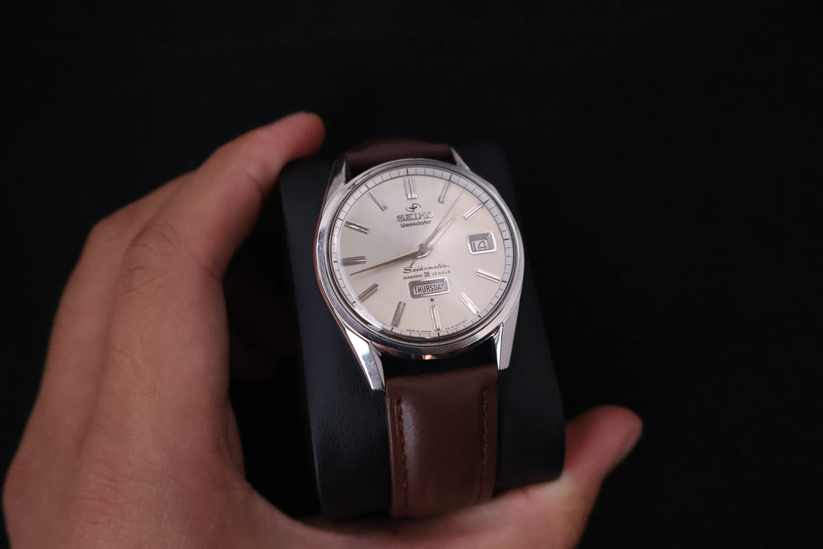(SERVICED) Rare Vintage 1960s Seiko Seikomatic Weekdater 35 Jewels 6218-8970