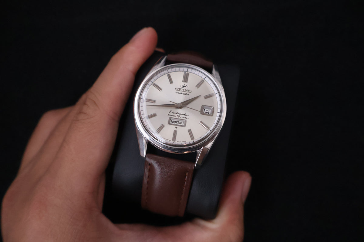 (SERVICED) Rare Vintage 1960s Seiko Seikomatic Weekdater 35 Jewels 6218-8970