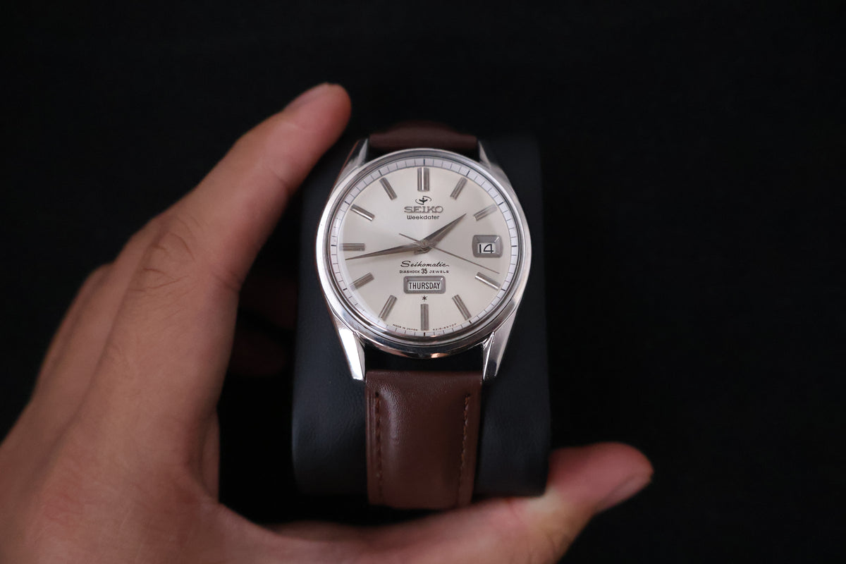 (SERVICED) Rare Vintage 1960s Seiko Seikomatic Weekdater 35 Jewels 6218-8970