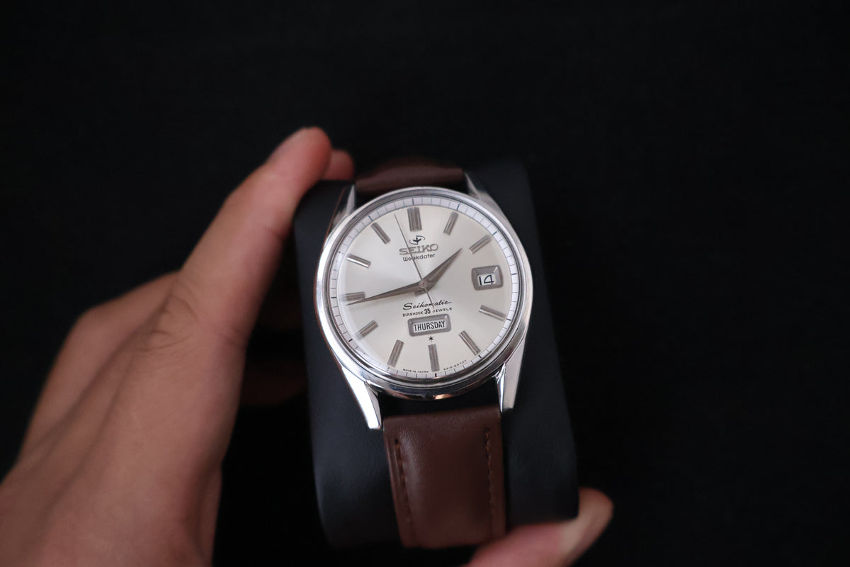 (SERVICED) Rare Vintage 1960s Seiko Seikomatic Weekdater 35 Jewels 6218-8970