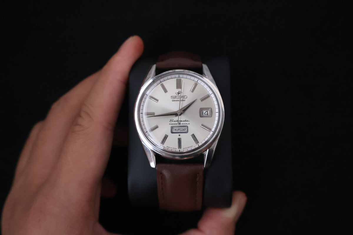 (SERVICED) Rare Vintage 1960s Seiko Seikomatic Weekdater 35 Jewels 6218-8970