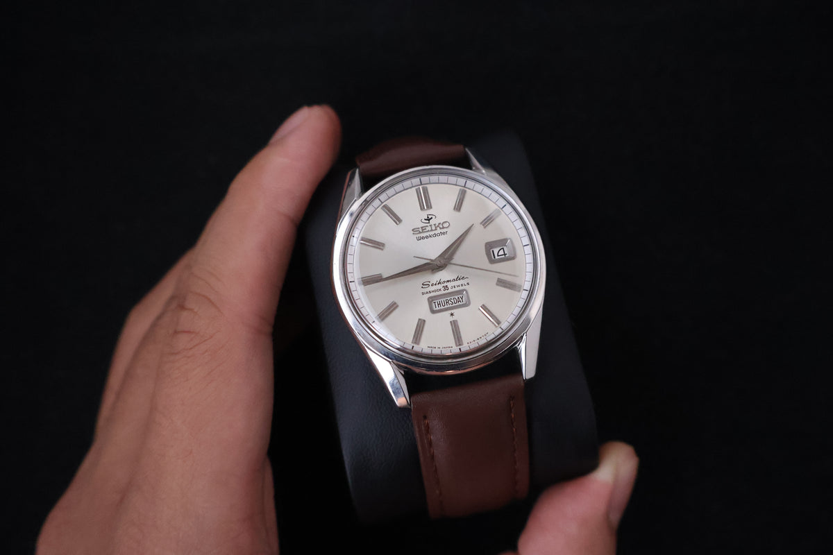 (SERVICED) Rare Vintage 1960s Seiko Seikomatic Weekdater 35 Jewels 6218-8970