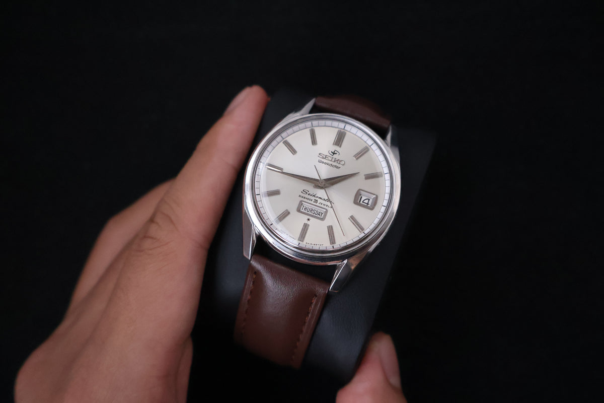 (SERVICED) Rare Vintage 1960s Seiko Seikomatic Weekdater 35 Jewels 6218-8970