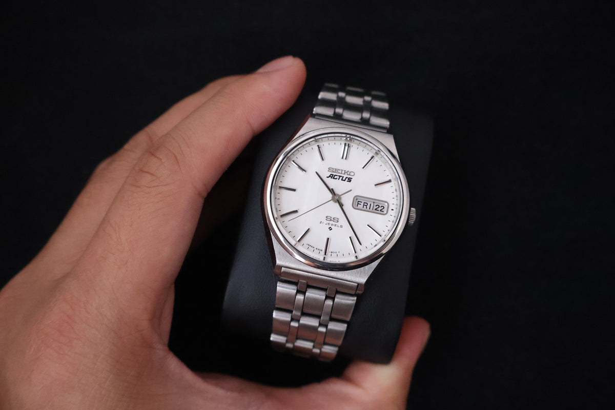 (SERVICED) Rare Vintage 1976 Seiko 5 Actus SS 21 Jewels 6306-8040