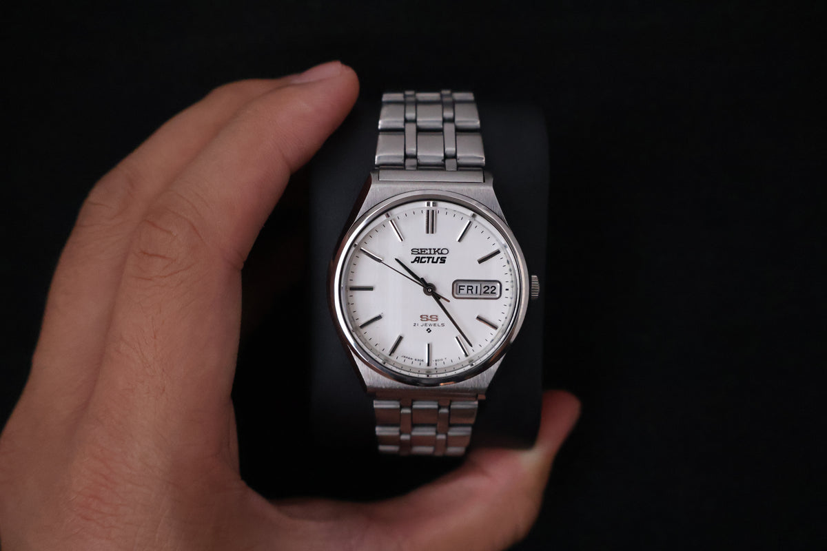(SERVICED) Rare Vintage 1976 Seiko 5 Actus SS 21 Jewels 6306-8040