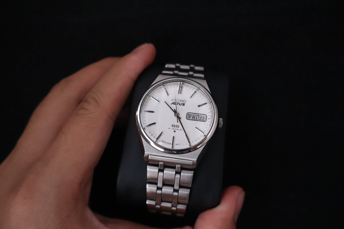 (SERVICED) Rare Vintage 1976 Seiko 5 Actus SS 21 Jewels 6306-8040
