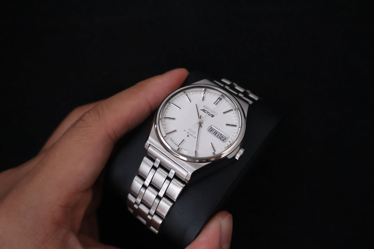 (SERVICED) Rare Vintage 1976 Seiko 5 Actus SS 21 Jewels 6306-8040
